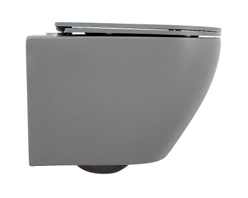 Унитаз BelBagno Colorato BB062CHR-GR/BB062SC-GR подвесной Серый матовый с сиденьем Микролифт