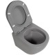 Унитаз BelBagno Colorato BB062CHR-GR/BB062SC-GR подвесной Серый матовый с сиденьем Микролифт