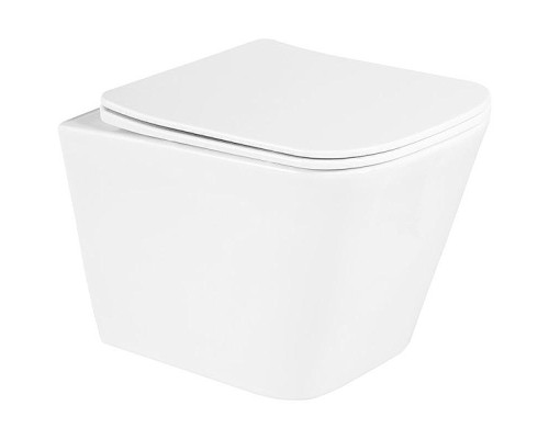 Комплект унитаза с инсталляцией BelBagno Due BB3103CHR/SC/BB002-80/BB005-PR-CHROME с сиденьем Микролифт и клавишей смыва Хром