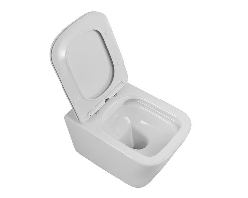 Унитаз BelBagno Due BB7107CHR/SC подвесной цвет Белый с сиденьем Микролифт