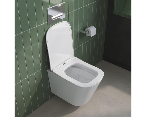 Унитаз BelBagno Due BB7107CHR/SC подвесной цвет Белый с сиденьем Микролифт