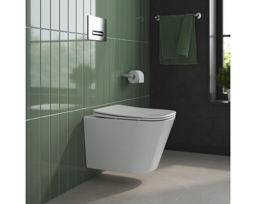 Унитаз BelBagno Due BB7107CHR/SC подвесной цвет Белый с сиденьем Микролифт