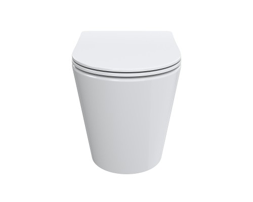 Унитаз BelBagno Flay BB1003CB-TOR/SC приставной цвет Белый с сиденьем Микролифт