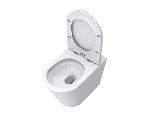 Унитаз BelBagno Flay BB1003CB-TOR/SC приставной цвет Белый с сиденьем Микролифт