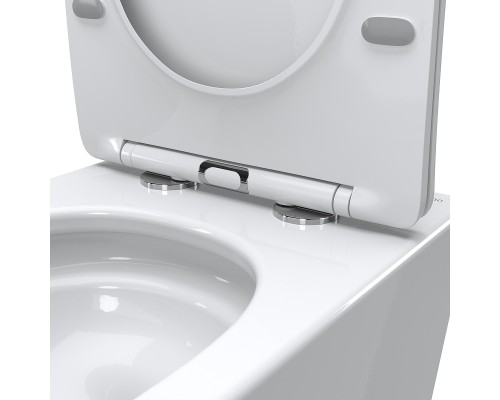 Унитаз BelBagno Flay BB1003CB-TOR/SC приставной цвет Белый с сиденьем Микролифт