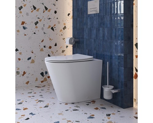 Унитаз BelBagno Flay BB1003CB-TOR/SC приставной цвет Белый с сиденьем Микролифт