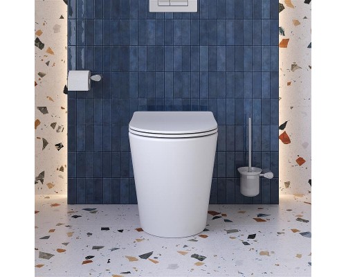 Унитаз BelBagno Flay BB1003CB-TOR/SC приставной цвет Белый с сиденьем Микролифт