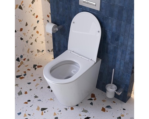 Унитаз BelBagno Flay BB1003CB-TOR/SC приставной цвет Белый с сиденьем Микролифт