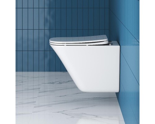 Унитаз BelBagno Marmi BB052CHR/BB052SC подвесной с сиденьем Микролифт