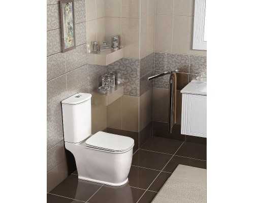 Унитаз компакт BelBagno Prado BB10150CP/BB10150SC без бачка с сиденьем Микролифт