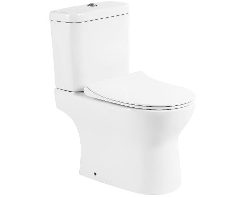 Унитаз компакт BelBagno Steam BB130CPR/SC без бачка с сиденьем Микролифт