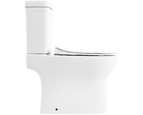 Унитаз компакт BelBagno Steam BB130CPR/SC без бачка с сиденьем Микролифт