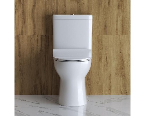 Унитаз компакт BelBagno Steam BB130CPR/SC без бачка с сиденьем Микролифт