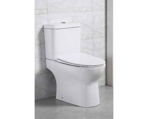 Унитаз компакт BelBagno Steam BB130CPR/SC без бачка с сиденьем Микролифт