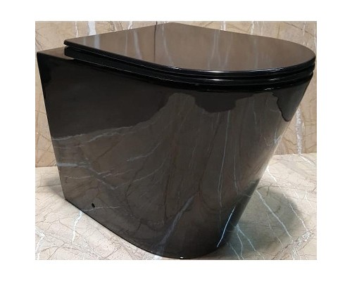 Унитаз CeramaLux NS-3178-18 приставной с сиденьем Микролифт