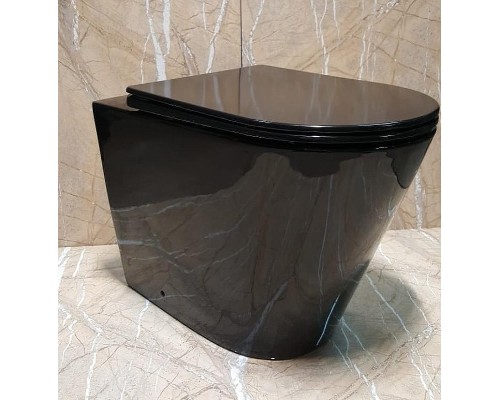 Унитаз CeramaLux NS-3178-18 приставной с сиденьем Микролифт