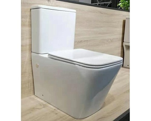 Унитаз компакт CeramaLux NS2171 цвет Белый с бачком и сиденьем Микролифт