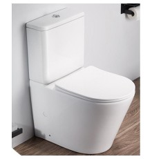 Унитаз компакт CeramaLux NS2179 цвет Белый с бачком и сиденьем Микролифт