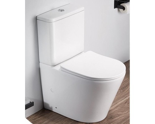 Унитаз компакт CeramaLux NS2179 цвет Белый с бачком и сиденьем Микролифт