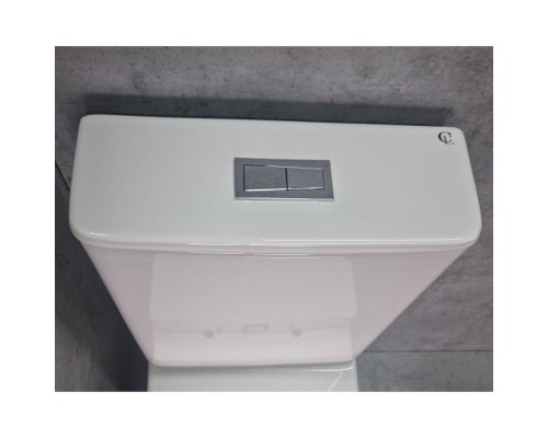 Унитаз компакт CeramaLux NS2177 цвет Белый с бачком и сиденьем Микролифт