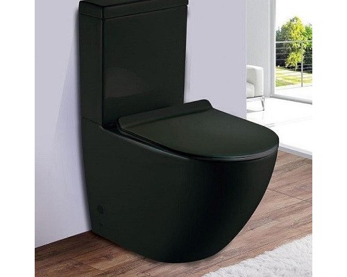 Унитаз компакт CeramaLux 2166-1MB с бачком и сиденьем Микролифт