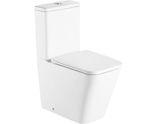 Унитаз компакт CeramaLux 2171-1 Белый глянцевый с бачком и сиденьем Микролифт