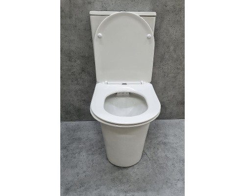 Унитаз компакт CeramaLux 1223A Белый глянцевый с бачком и сиденьем Микролифт