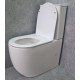 Унитаз компакт CeramaLux TR2177 Белый глянцевый с бачком и сиденьем Микролифт