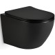 Унитаз CeramaLux TR2196MB подвесной Черный матовый с сиденьем Микролифт