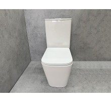 Унитаз компакт CeramaLux TR 2170 цвет Белый с бачком и сиденьем