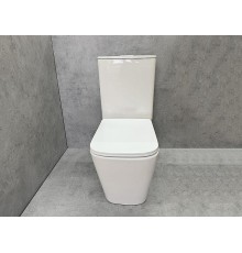 Унитаз компакт CeramaLux TR 2170 цвет Белый с бачком и сиденьем