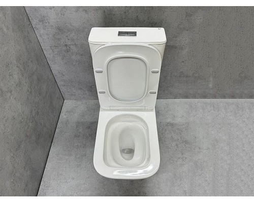 Унитаз компакт CeramaLux TR 2170 цвет Белый с бачком и сиденьем