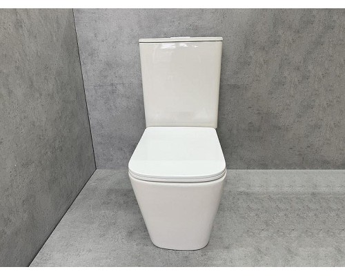 Унитаз компакт CeramaLux TR 2170-1 цвет Белый с бачком и сиденьем