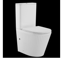 Унитаз компакт CeramaLux TR2175 цвет Белый с бачком и сиденьем