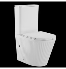 Унитаз компакт CeramaLux TR2175 цвет Белый с бачком и сиденьем