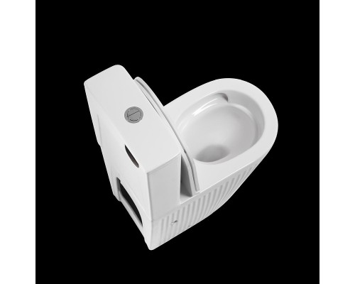 Унитаз компакт CeramaLux TR2175 цвет Белый с бачком и сиденьем