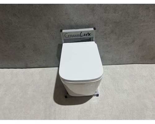 Унитаз CeramaLux TR 5170 подвесной цвет Белый с сиденьем