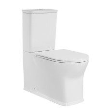 Унитаз компакт CeramaLux TR999 цвет Белый с бачком и сиденьем