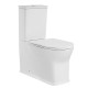 Унитаз компакт CeramaLux TR999 цвет Белый с бачком и сиденьем