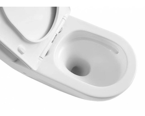 Унитаз CeramaLux TR2196 подвесной Белый глянцевый с сиденьем Микролифт