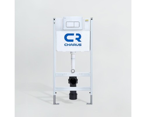 Комплект унитаза Ceramicanova Forma CN3009 с инсталляцией Charus City CR.200.21.01 с сиденьем Микролифт и клавишей смыва Хром глянцевый