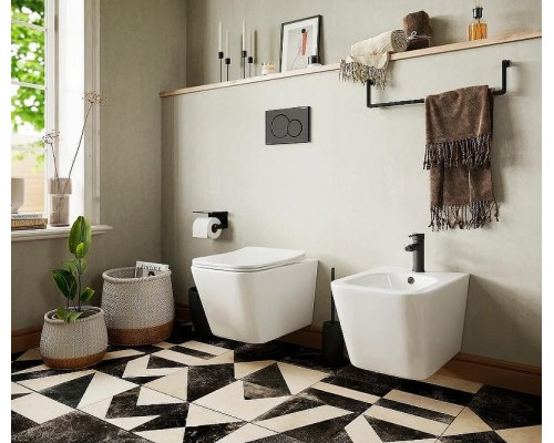 Комплект унитаза с инсталляцией Ceramicanova Metric CN3007_1002CH_1000 с сиденьем Микролифт и клавишей смыва Хром