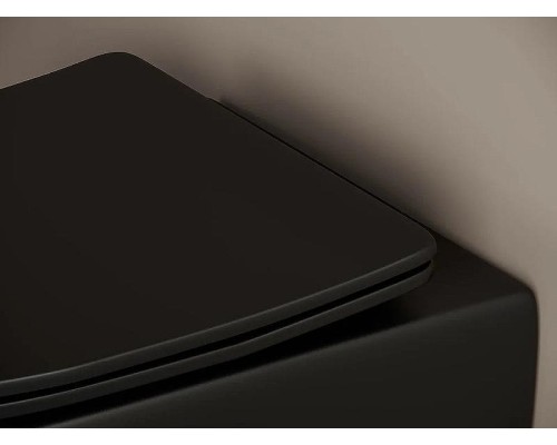 Комплект унитаза с инсталляцией Ceramicanova Metropol CN4002MB_1001B_1000 с сиденьем Микролифт и Черной матовой клавишей смыва