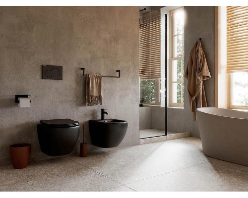 Комплект унитаза с инсталляцией Ceramicanova Metropol CN4002MB_1002CH_1000 с сиденьем Микролифт и клавишей смыва Хром