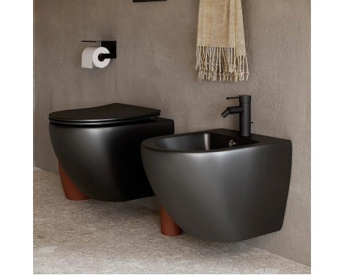 Комплект унитаза с инсталляцией Ceramicanova Metropol CN4002MB_1002M_1000 с сиденьем Микролифт и клавишей смыва Хром матовый