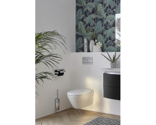 Комплект унитаза Ceramicanova Play CN3001 с сиденьем Микролифт и инсталляцией Jacob Delafon E29025-NF+E4316-CP с клавишей смыва Хром