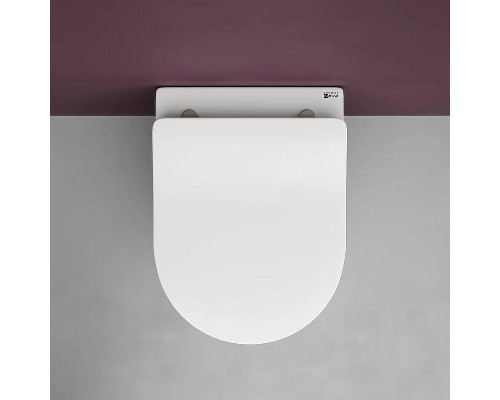 Комплект унитаза Ceramicanova Play CN3001 с инсталляцией Tece Base 9400413 с сиденьем Микролифт и Белой клавишей смыва