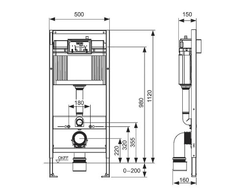 Комплект унитаза Ceramicanova Play CN3001 с инсталляцией Tece Base 9400413 с сиденьем Микролифт и Белой клавишей смыва