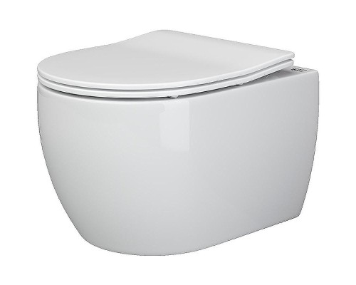 Комплект унитаза Ceramicanova Play CN3001 с инсталляцией Berges Atom 410 040340 с сиденьем Микролифт и Черной матовой клавишей смыва