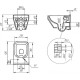 Комплект унитаза с инсталляцией Cersanit Crea Square CO DPL EO slim 63997 с сиденьем Микролифт
